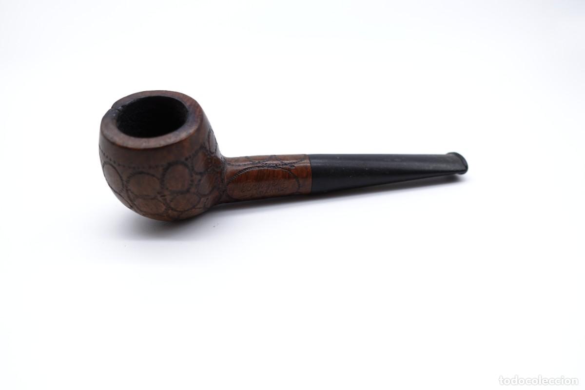Pipas de fumar: ANTIGUA PIPA DE FUMAR BRUYERE CON BOQUILLA RECTA.