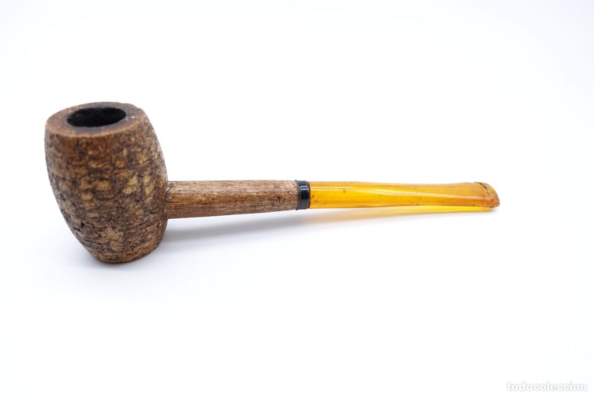 Pipas de fumar: ANTIGUA PIPA DE FUMAR - DE MAZORCA O TALLO DE MAIZ