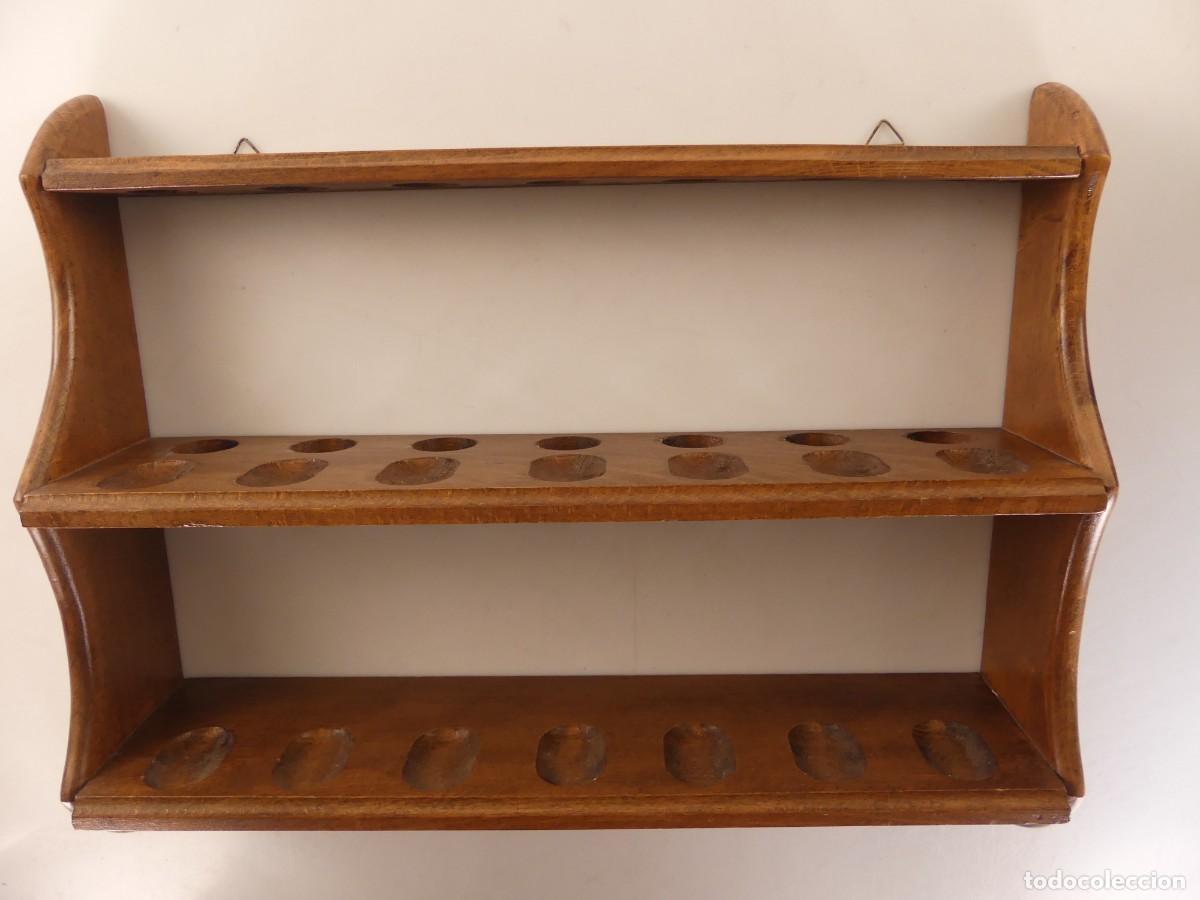 Pipas de fumar: SOPORTE DE MADERA PARA PIPAS