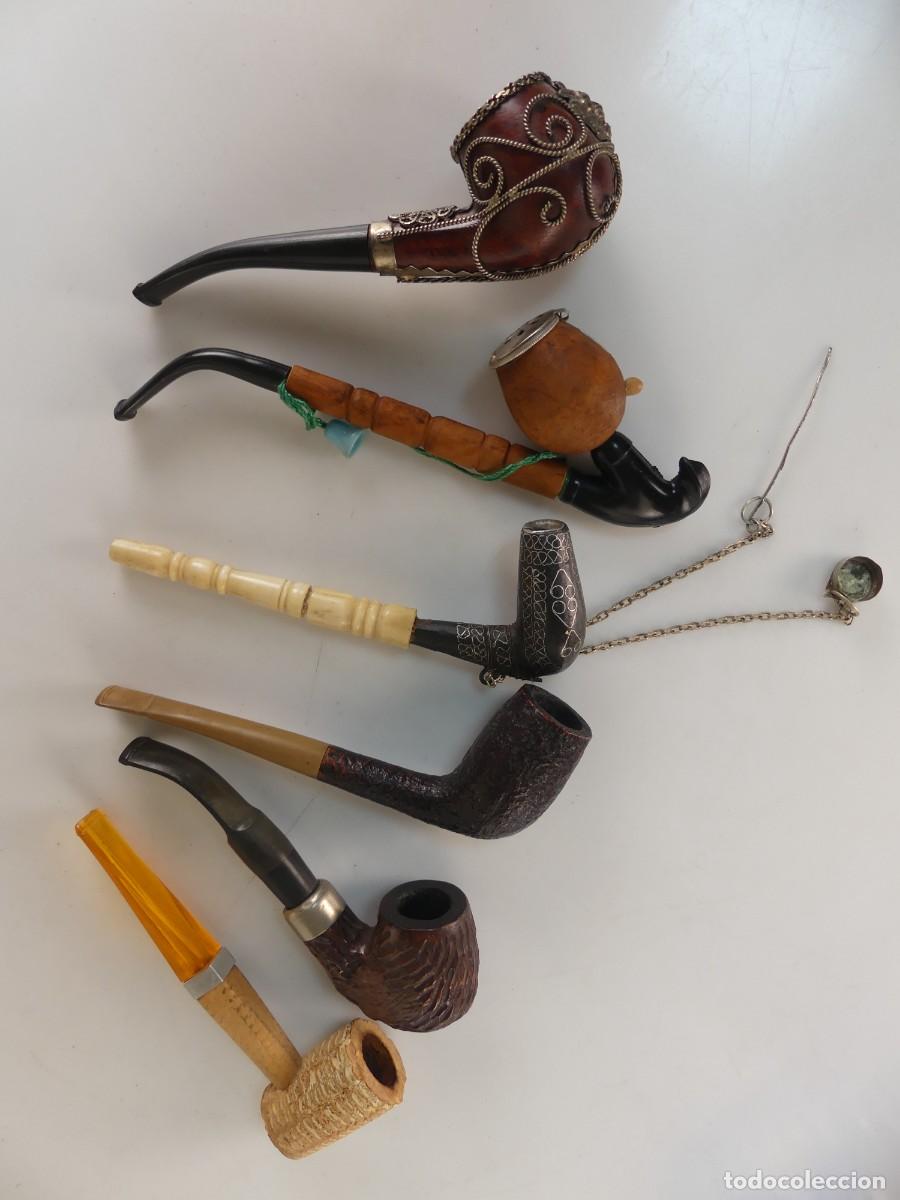 Pipas de fumar: COLECCION LOTE DE 6 PIPAS DE FUMAR