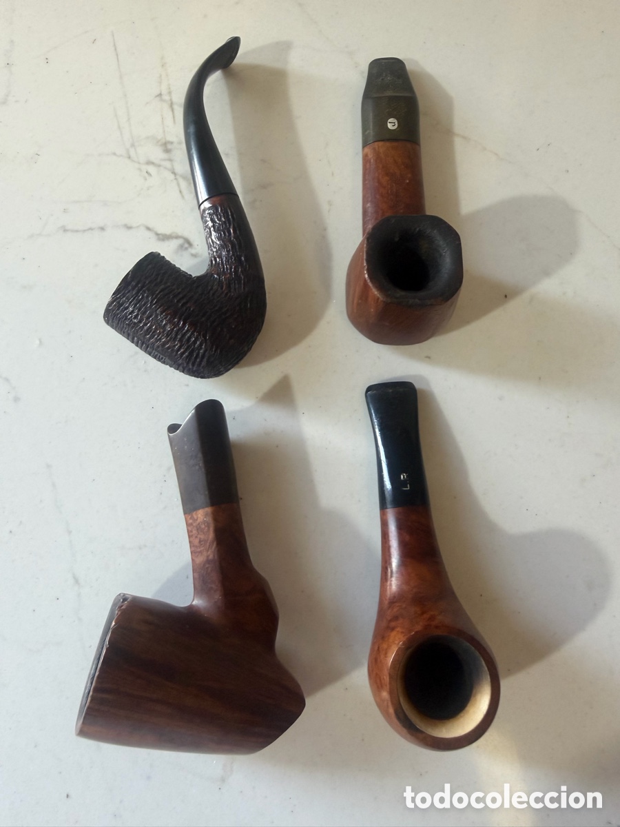 Smoking pipes: Lote 4 pipas brezo antiguas Ben Wade, Jean