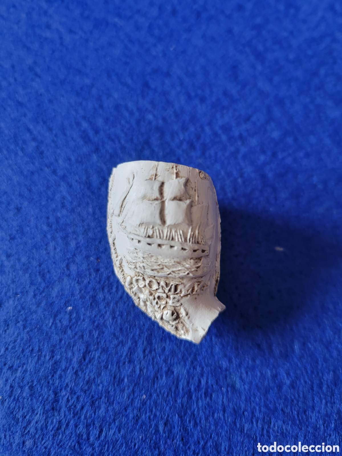 Pipas de fumar: ANTIGUA CAZOLETA DE PIPA INGLESA DE CAOLITA
