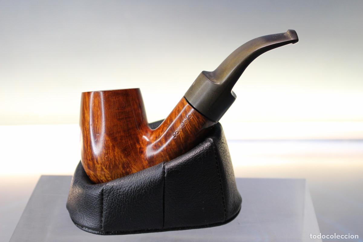 Pipas de fumar: 02. Antigua pipa Salvatella Taurus 30. Madera de brezo. Hecha en Espa&ntilde;a.