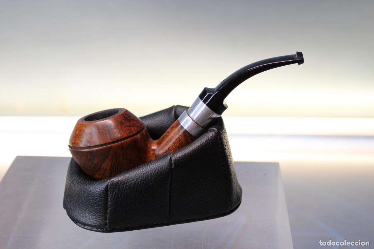 Pipas de fumar: 08. Antigua pipa Big Ben Silver Shadow. Madera de brezo. Hecha en Paises Bajos.