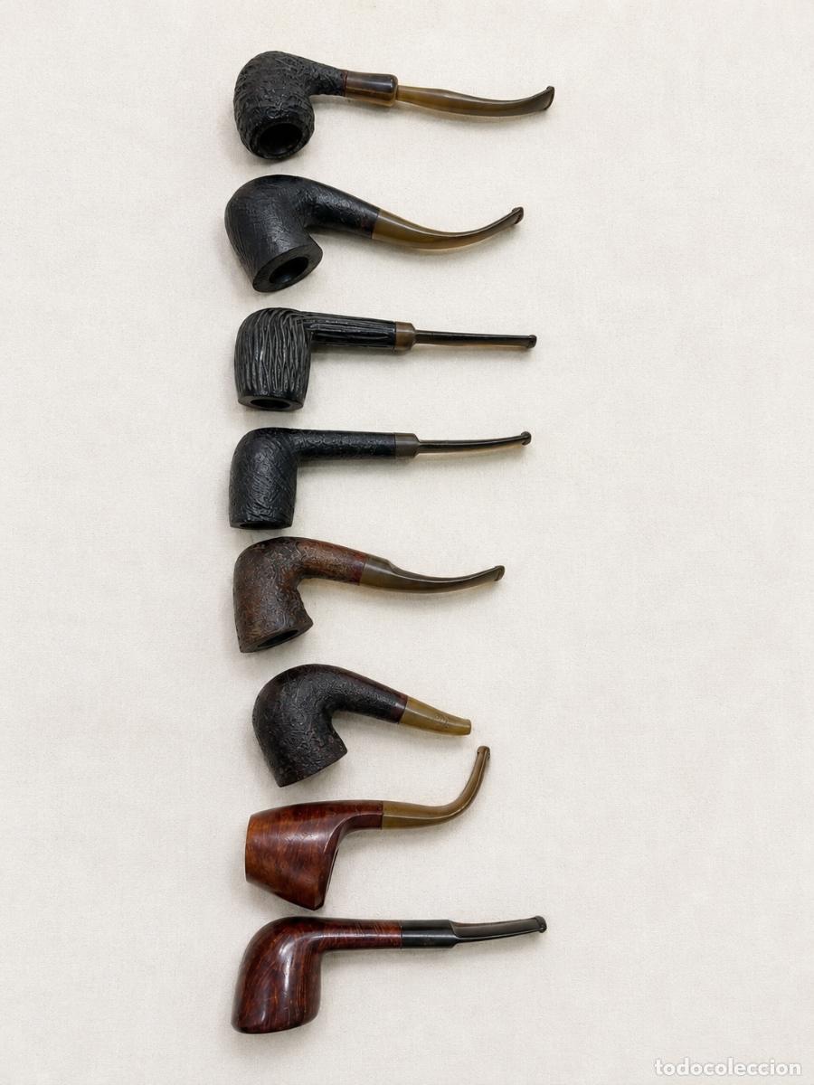Pipas de fumar: Lote de 8 piezas Clipper, Kriswill, Joffre y Bruy&egrave;re Brezo &ndash; Colecci&oacute;n