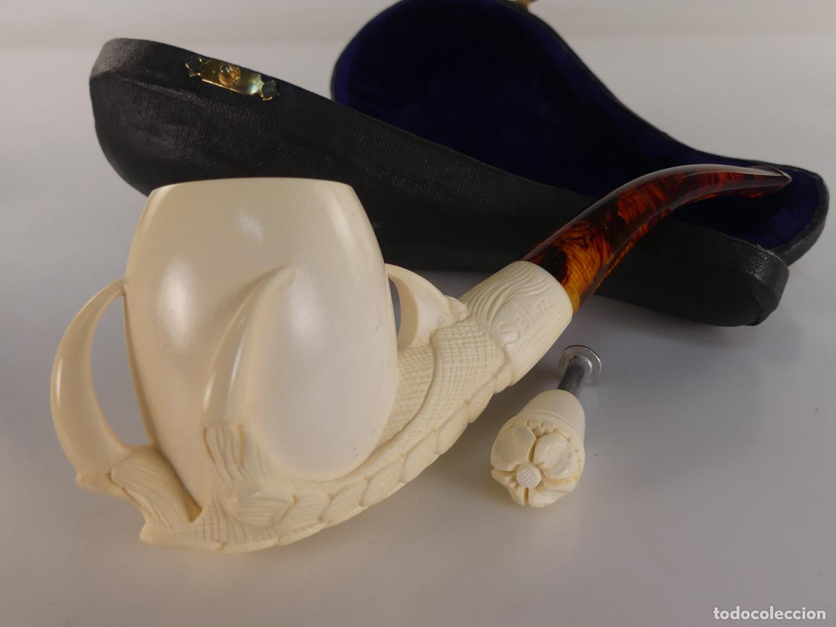 Pipas de fumar: Pipa tallada en Espuma de Mar - objeto de colecci&oacute;n - Foto 3