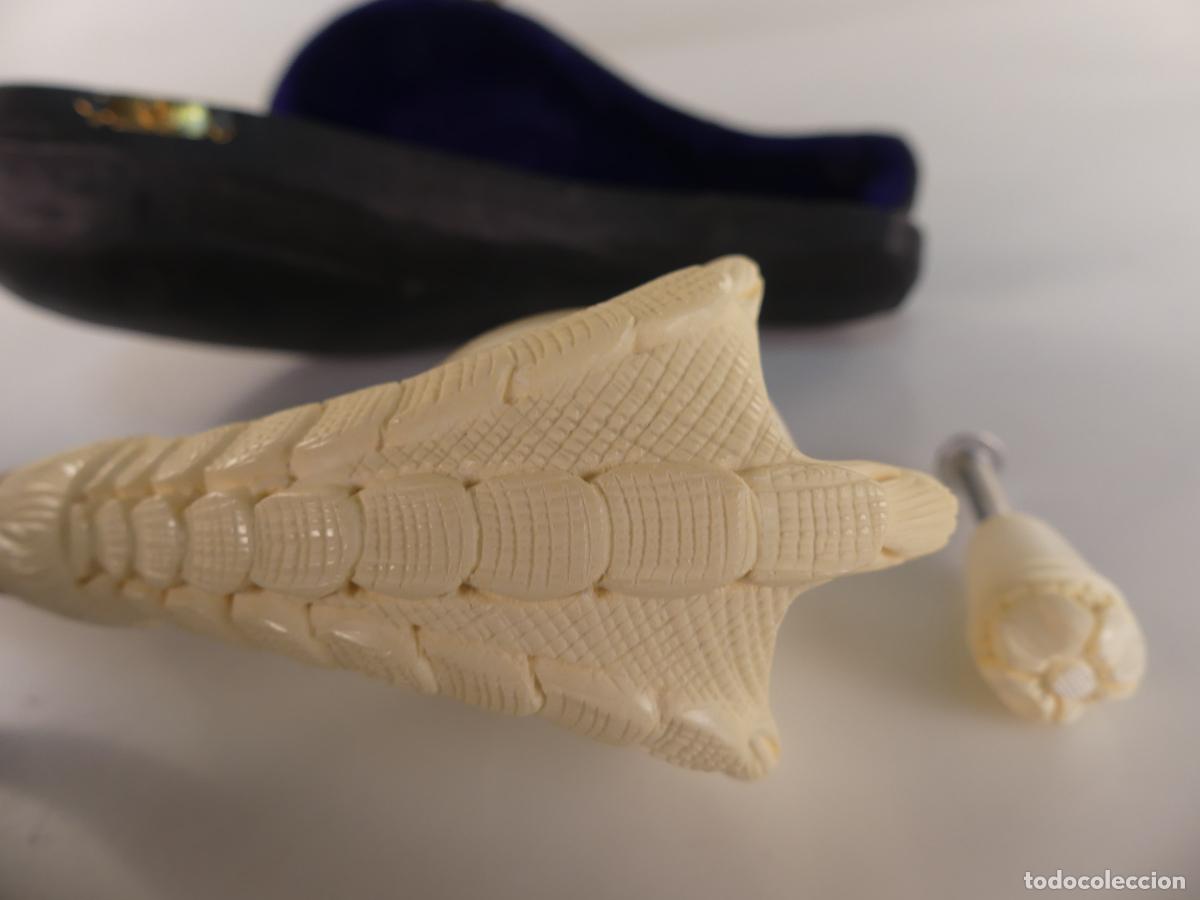 Pipas de fumar: Pipa tallada en Espuma de Mar - objeto de colecci&oacute;n - Foto 7