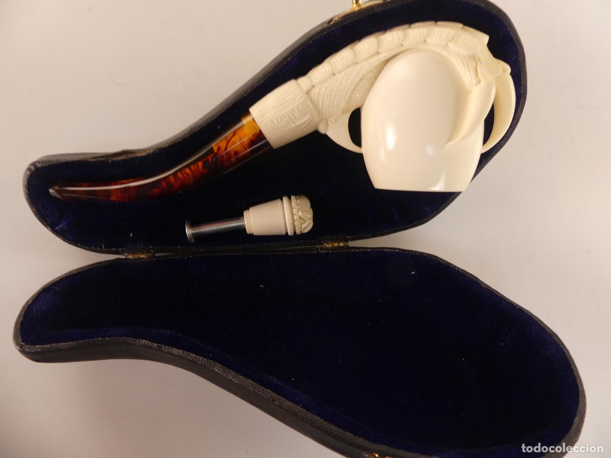 Pipas de fumar: Pipa tallada en Espuma de Mar - objeto de colecci&oacute;n - Foto 9