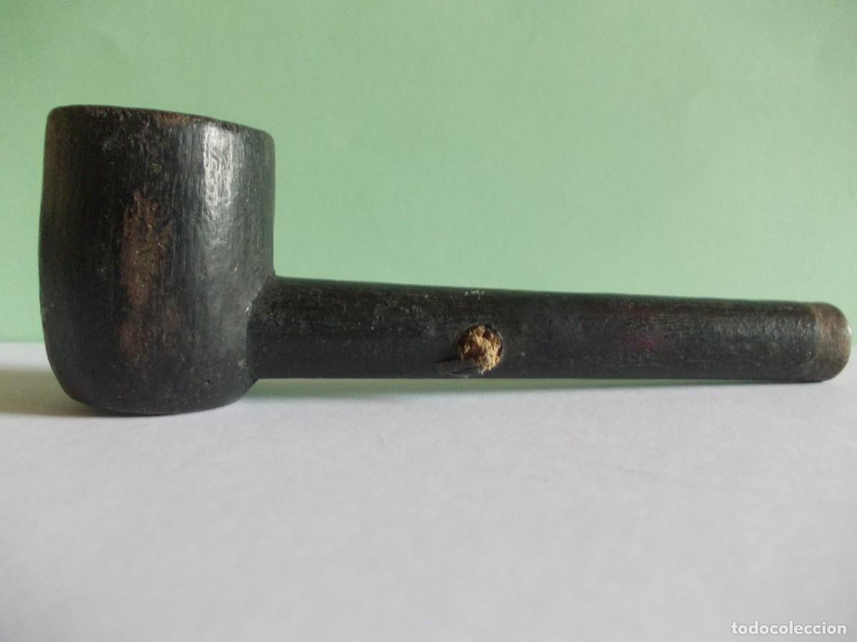 Pipe per fumare: Pipa madera tallada miniatura peque&ntilde;a grabada recuerdo fumar tabaco artesanal hornillo retro