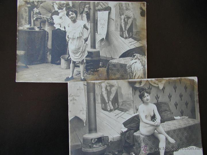 Postcards: JOVEN DESNUDA. DOS ANTIGUAS POSTALES FOTOGR&Aacute;FICAS ORIGINALES.
