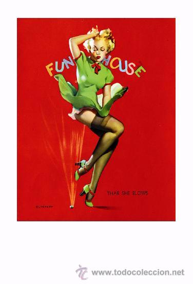 Postcards: Pin Ups of GIL ELVGREN postcard - (007) Years 1940&acute;s,1950&acute;s and 1960&acute;s