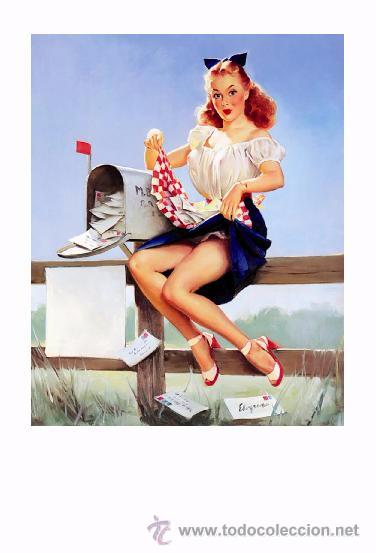 Postkarten: Pin Ups of GIL ELVGREN postcard - (034) Years 1940&acute;s,1950&acute;s and 1960&acute;s