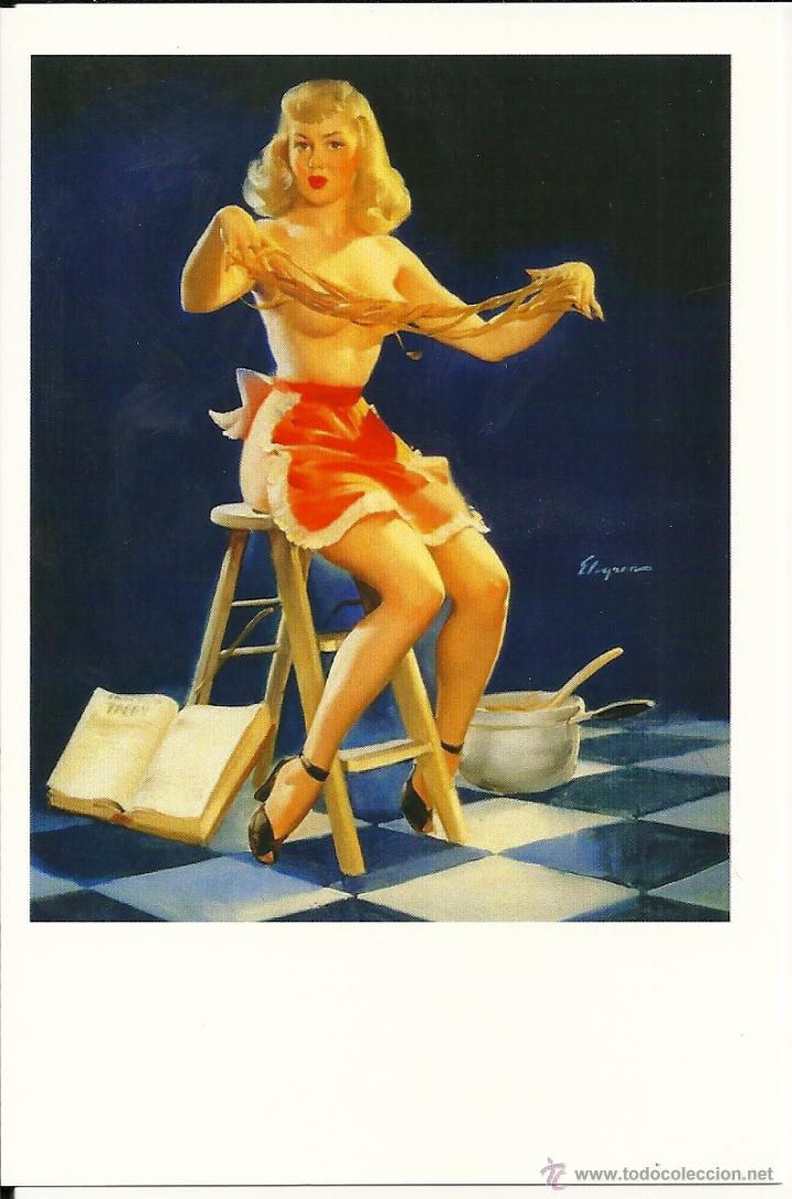 Postkarten: Pin Ups of GIL ELVGREN postcard - (047) Years 1940&acute;s,1950&acute;s and 1960&acute;s