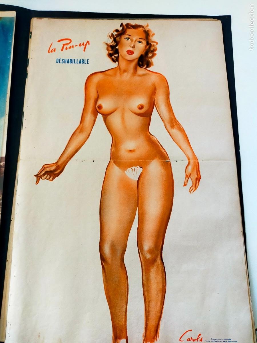 pin-up de gran formato 30 x 47 centimetros fran - Acheter Cartes postales  érotiques anciennes et Pin-Ups sur todocoleccion