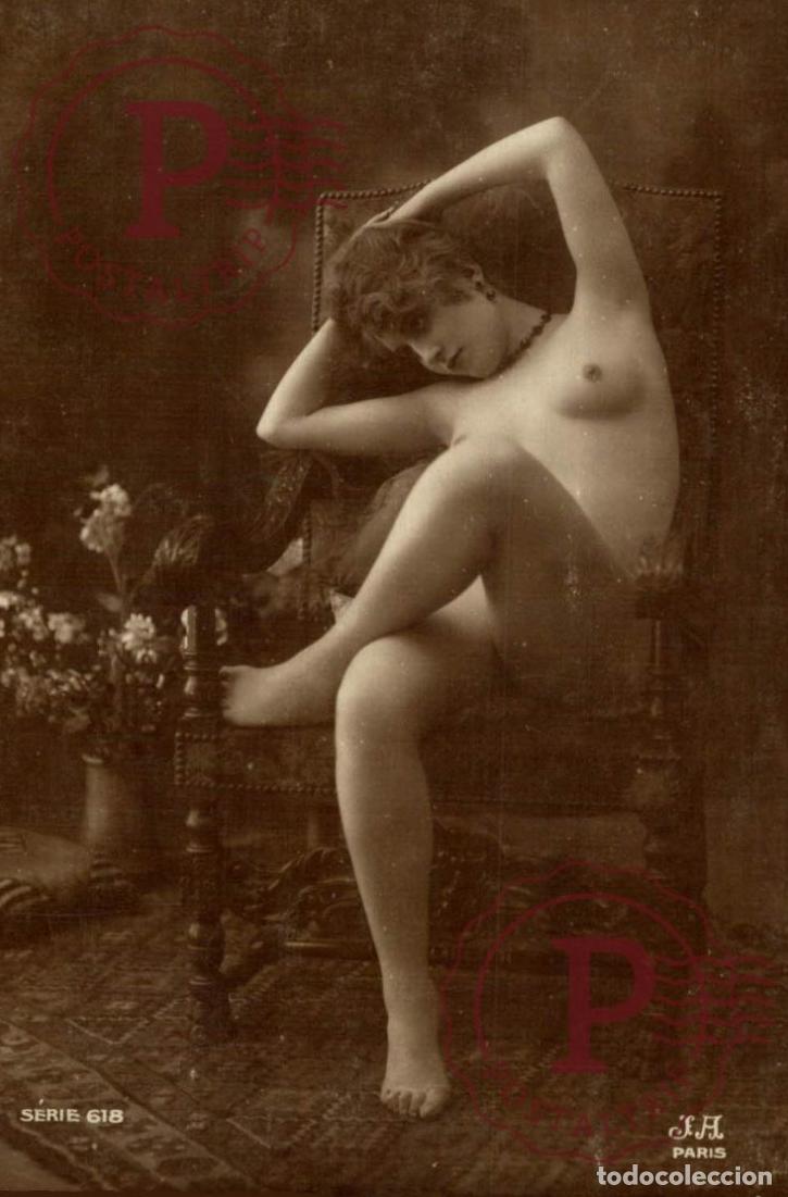 Postales: Nude NUS FEMME NUS RP PHOTO PLAINBACK SERIE 618 J A PARIS