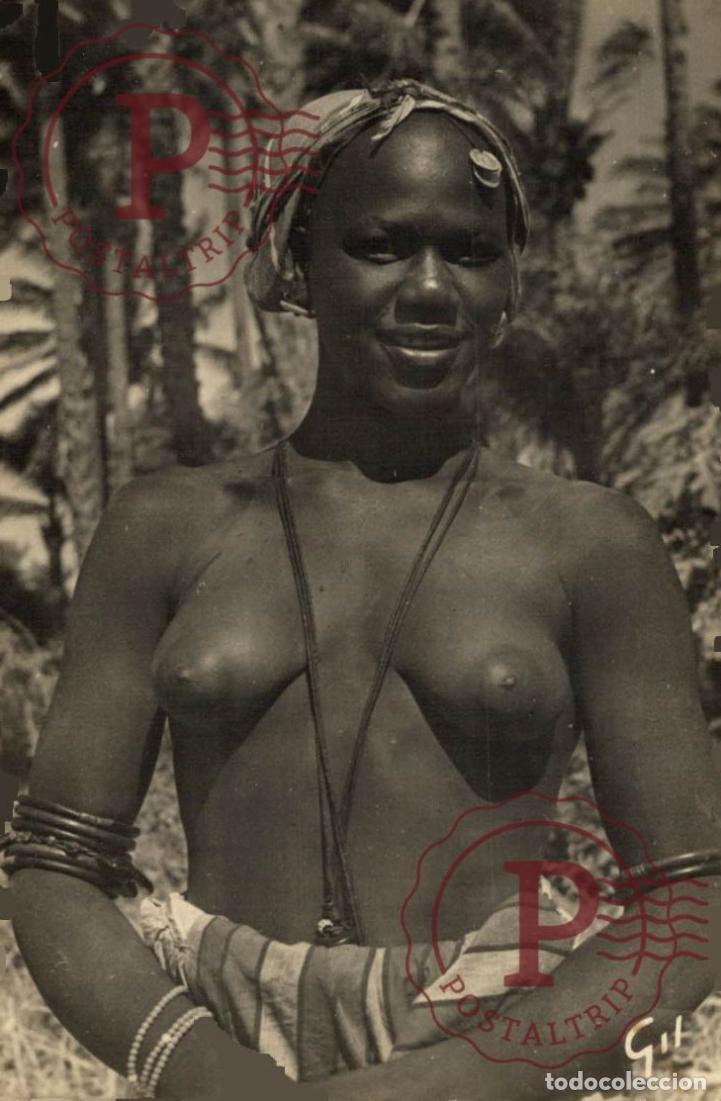 Postais: TRES RARE S&eacute;n&eacute;gal - Femme Ouolot de Dakar NAKED NUE SEINS NUS AFRIQUE AFRICA PHOTO RPPC