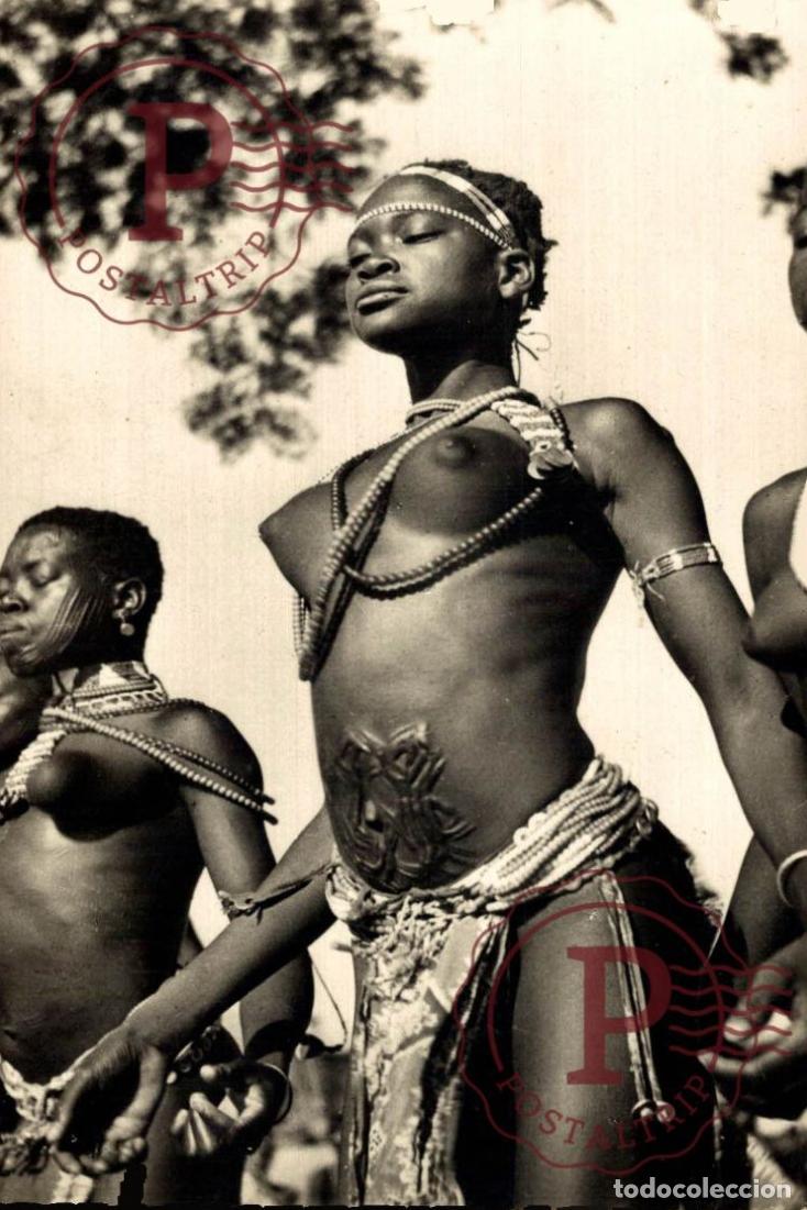 Postales: AOF DANSEUSE AFRICAINE NAKED NUE SEINS NUS AFRIQUE AFRICA PHOTO RPPC