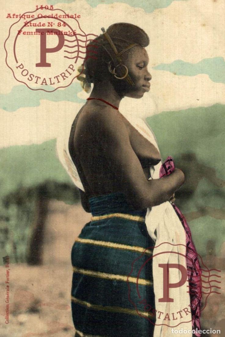 Postales: FEMME MALINKE- nude nue seins nus