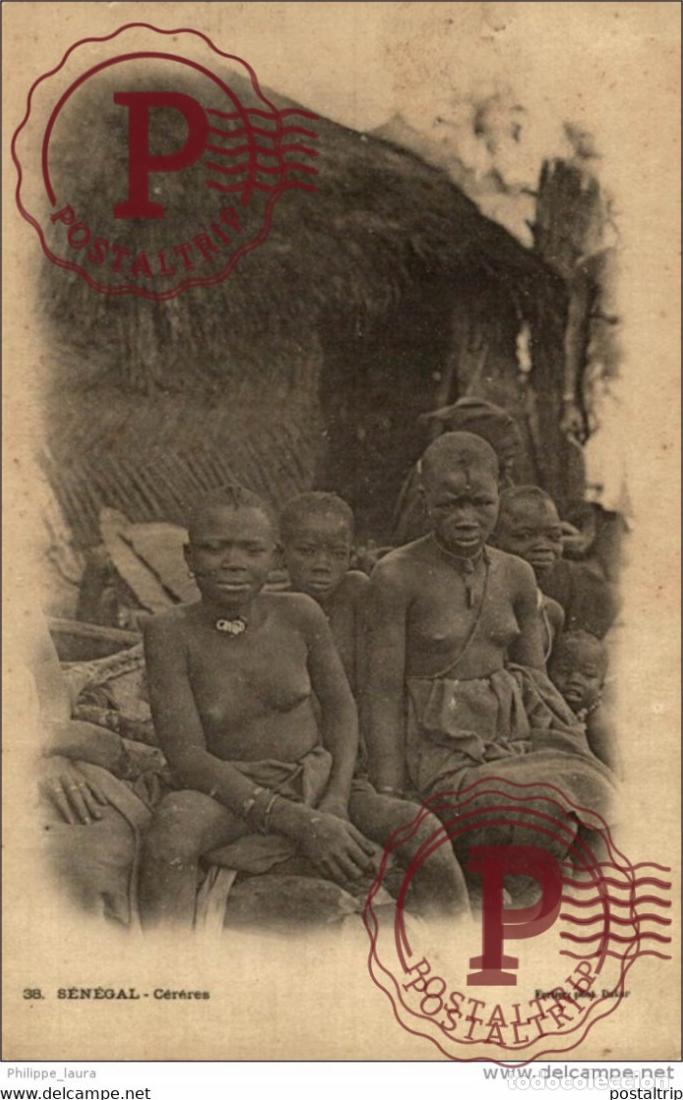 Postales: EROTISME . NUE FEMININ . CERERES . S&eacute;n&eacute;gal . NU, SEINS NUS desnudos etnicos