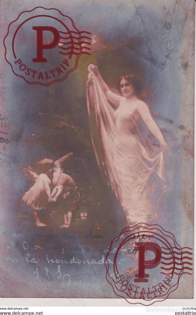 Postales: 1904 SPANISH STAMP ESPA&Ntilde;A Erotik Akt Nackte Frau &Eacute;ROTISME SEXY FEMME NUE