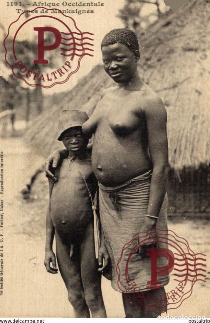 Postais: AFRIQUE OCCIDENTALE. TYPES DE MANKAIGNES - DESNUDO NUDE NUS AKT