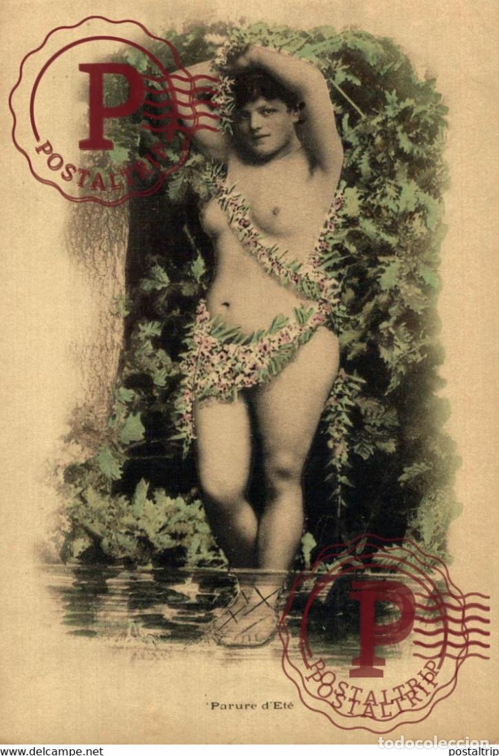 Postais: PARURE DETE Nu f&eacute;minin femme nue &eacute;rotisme DESNUDO NUDE NUS AKT