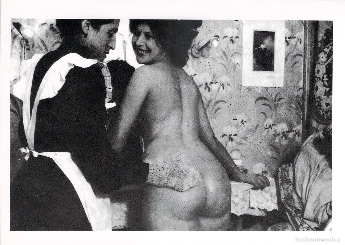 Postales: Postal de Arte Er&oacute;tico en Blanco y Negro, Escena de Tocador Reproducci&oacute;n