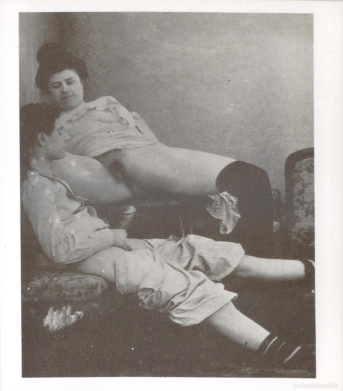 Postales: Tarjeta Postal Er&oacute;tica de Pareja - Reproducci&oacute;n de Fotograf&iacute;a Antigua