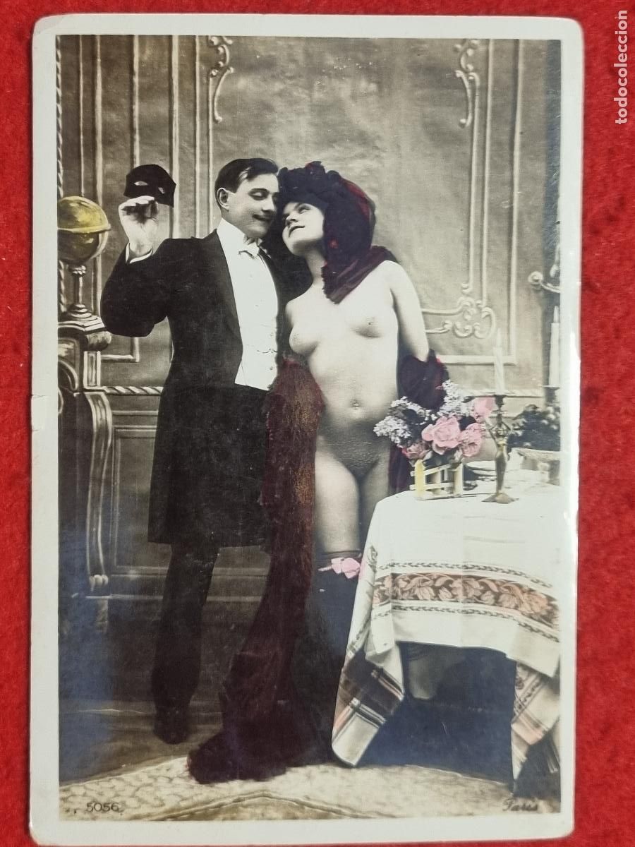 Cartoline: POSTAL EROTICA PAREJA ANTIGUA ORIGINAL P2522