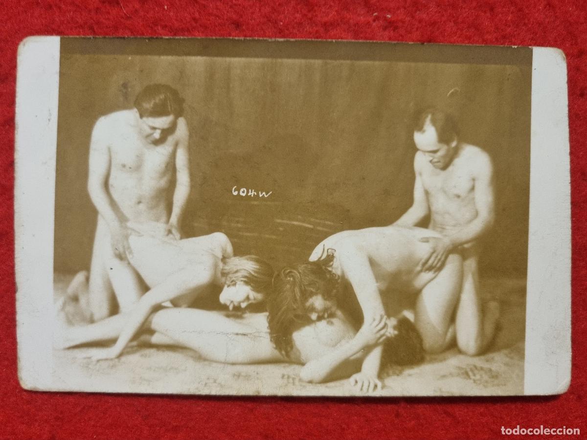 Postales: POSTAL EROTICA FOTO PORNO CUARTETO ANTIGUA ORIGINAL P2569