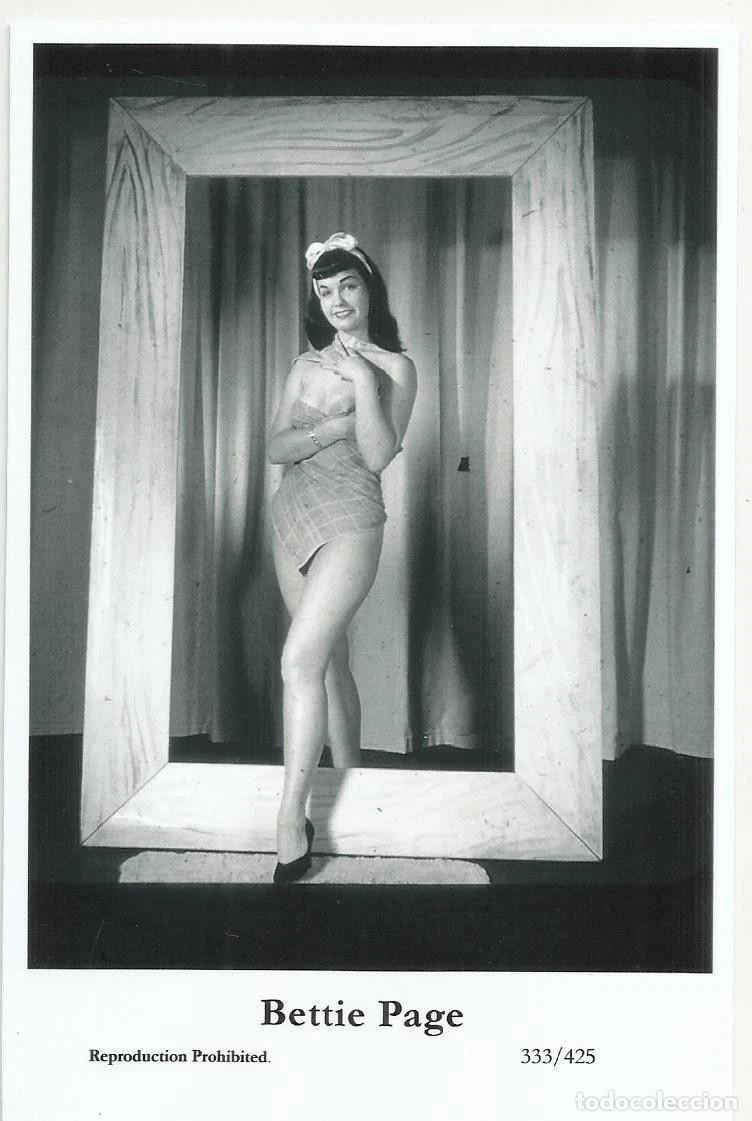 Postales: BETTIE PAGE - Film star Pin Up PHOTO POSTCARD- Publisher Swiftsure 333-425