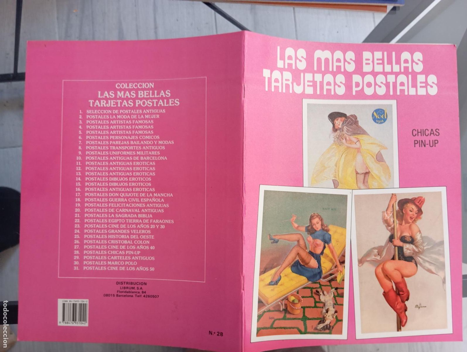 Postales: Las m&aacute;s bellas tarjetas postales n&ordm; 28, erotica chicas pin-up completo y nuevo
