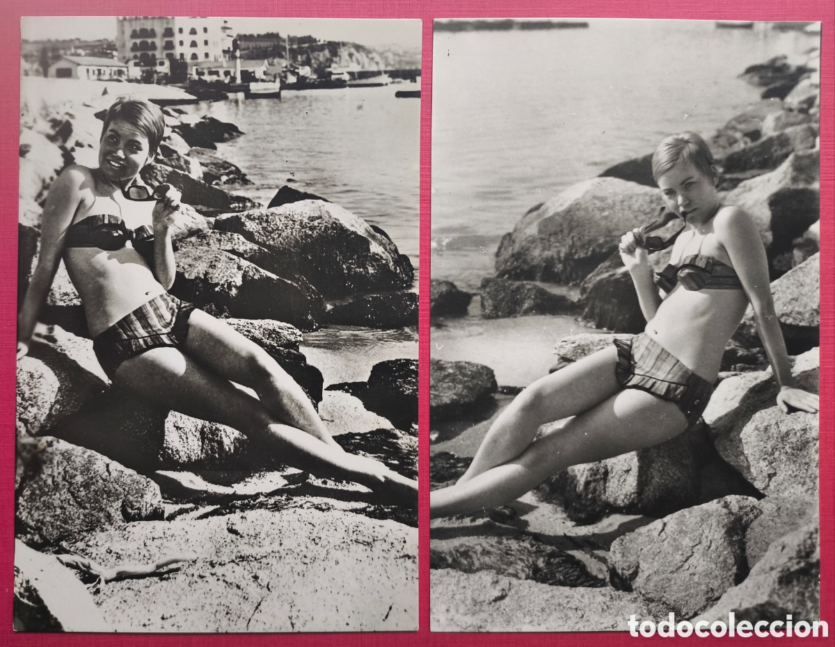 Postales: PIN UP BIKINI POSTAL FOTOGR&Aacute;FICA LOTE 2 INF. Y TURISMO ESPA&Ntilde;A 1963