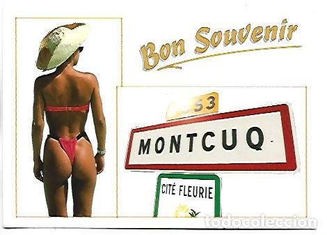 Postales: BON SOUVENIR.- MONTCUQ / FRANCIA