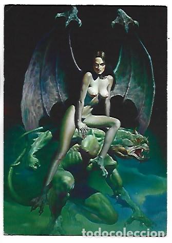 Cartoline: DEMONIO, MUJER ALADA.- &rdquo; FANTASY ART &rdquo;.- (BORIS VALLEJO)