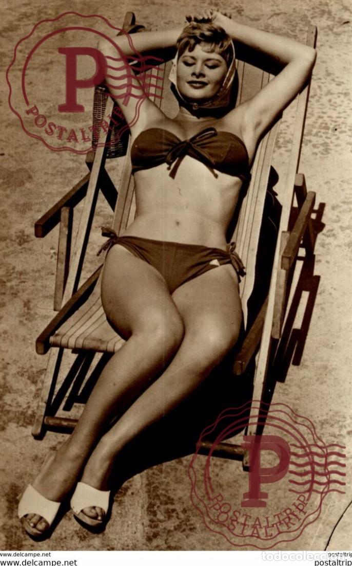 Postkarten: PIN UP FEMME. Pin Up Ups Femme Bikini &eacute;rotisme