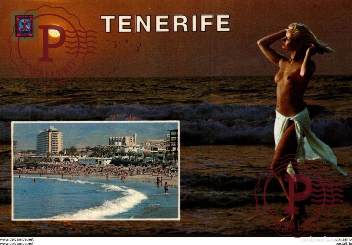 Postkarten: TENERIFE ESPA&Ntilde;A pin up ups femme bikini &eacute;rotisme
