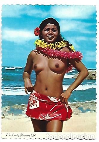 Postales: THE HAWAIIAN GIRL, LOVELY PRODUCT OF POLYNESIA