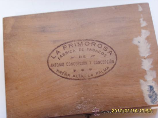 Cajas de puros: LA PRIMOROSA FABRICA DE TABACOS