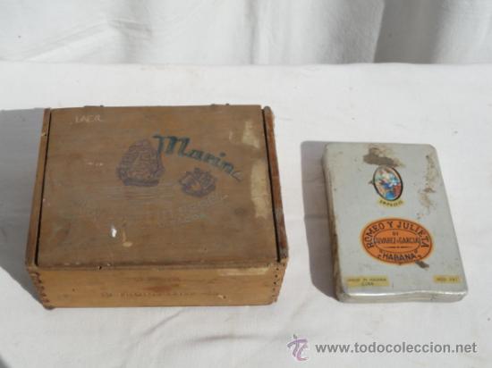 Cajas de puros: LOTE DE 2 CAJAS DE PUROS. - Foto 1