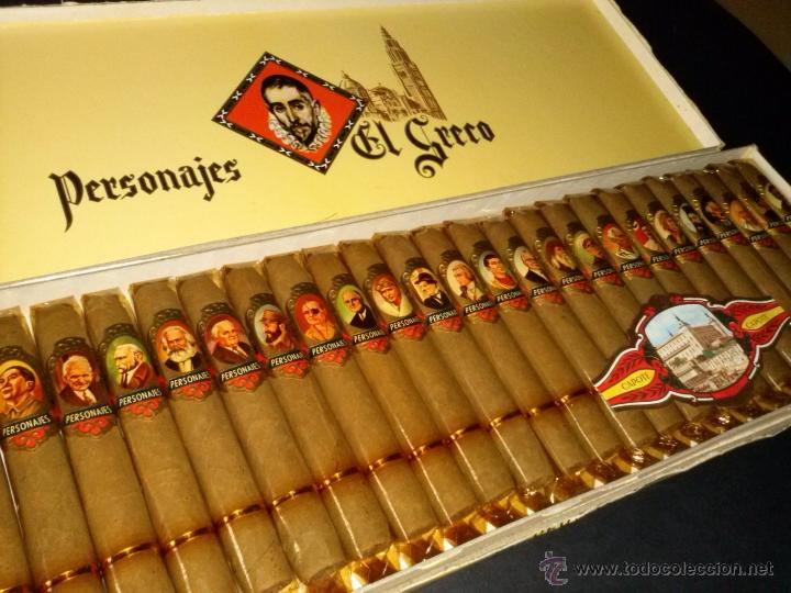 Cajas de puros: CAJA PUROS ANTIGUA EL GRECO - Foto 1