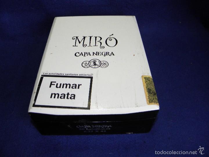 Cajas de puros: CAJA DE PUROS CAPA NEGRA DE MIR&Oacute; - Foto 1