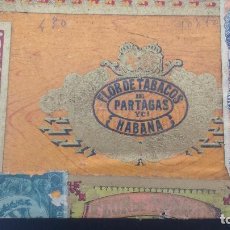 Cajas de Puros: CAJA DE PUROS FLOR DE TABACO PARTAGAS - HABANA