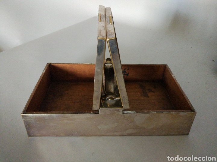 Cajas de puros: Tabaquera bronce plateado. Espa&ntilde;a ?? - Foto 3
