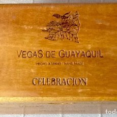 Cajas de Puros: CAJA DE PUROS VACIA. VEGAS DE GUAYAQUIL CELEBRACION.ENVIO INCLUIDO EN EL PRECIO.. Lote 128466915