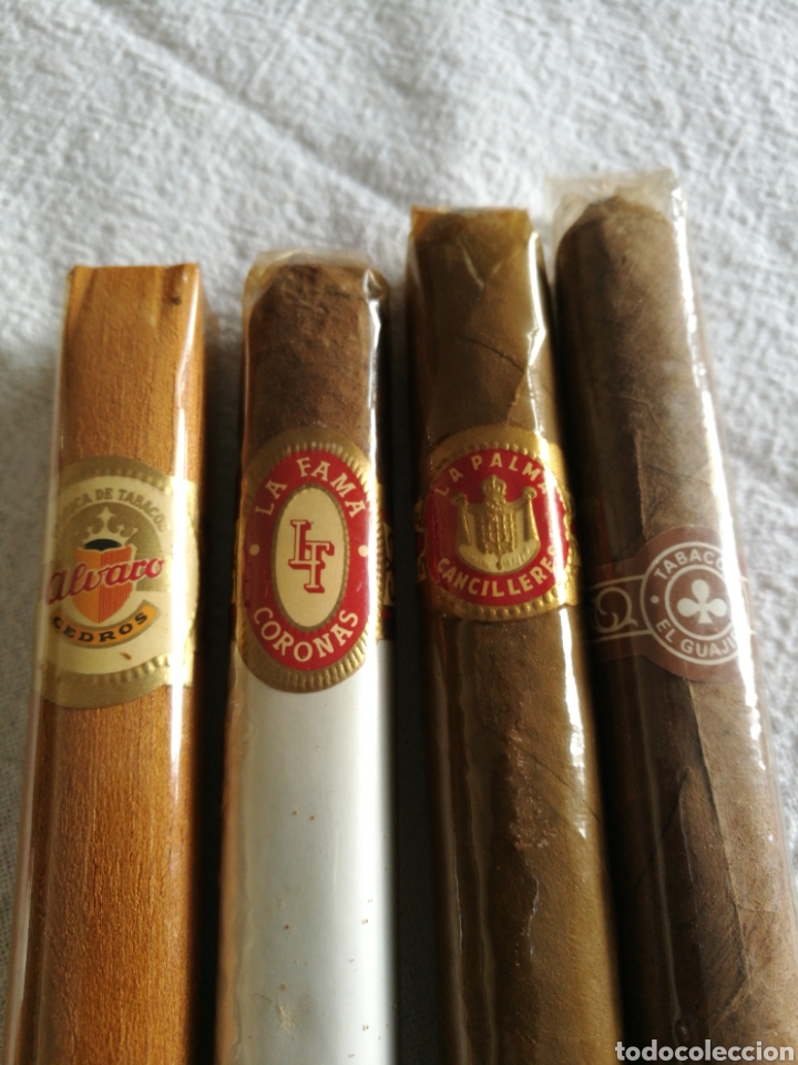 Cajas de puros: 4 puros antiguos variados - Foto 2