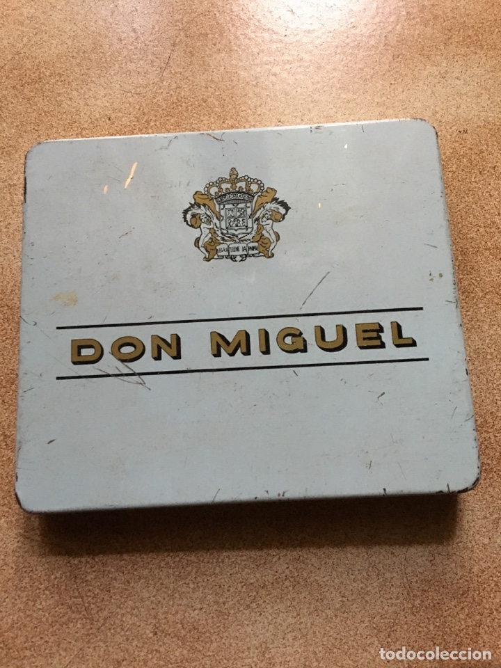 Cajas de puros: Caja lata tabaco don Miguel canarias - Foto 1