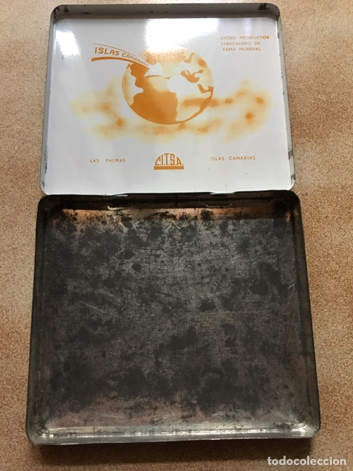 Cajas de puros: Caja lata tabaco don Miguel canarias - Foto 2