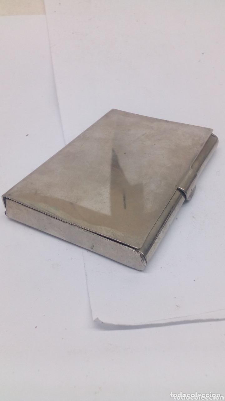 Cajas de puros: Pitillera de metal antiguo - Foto 1