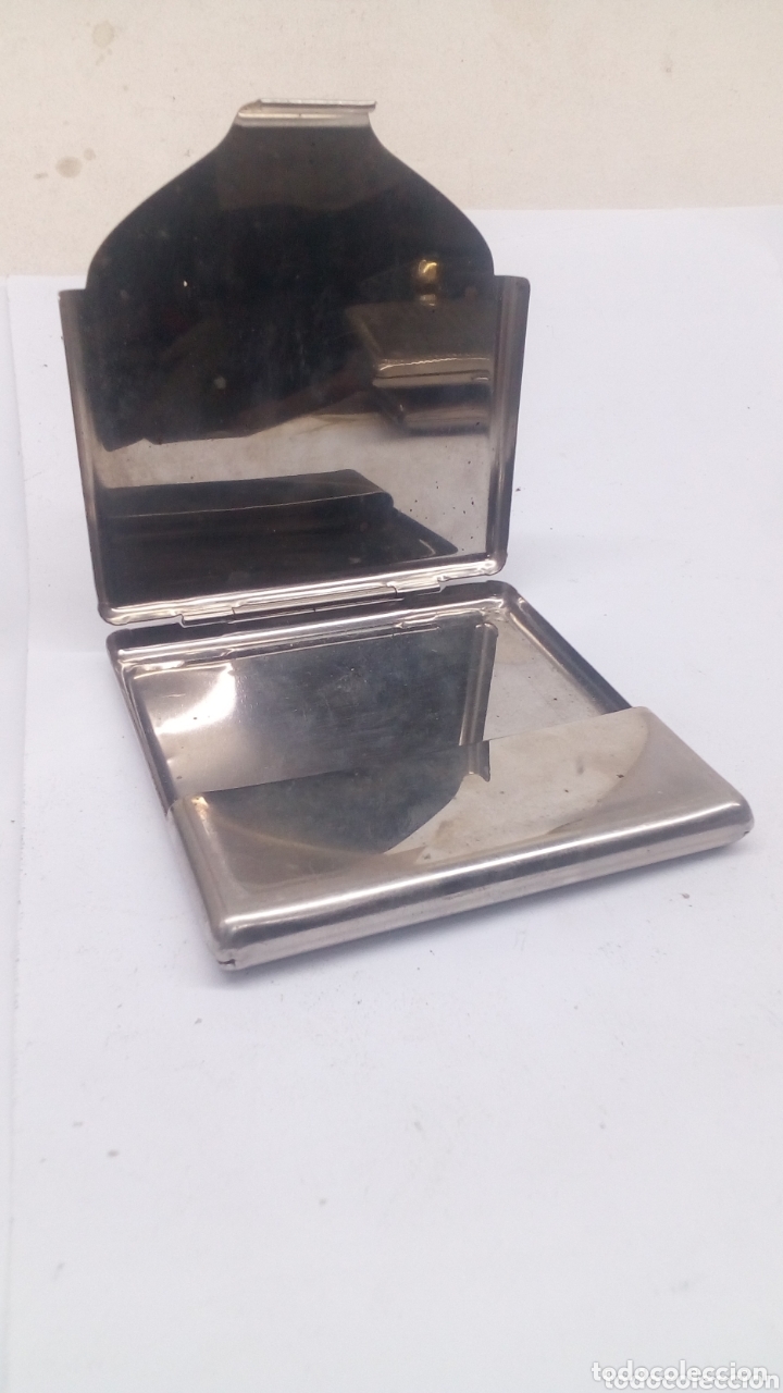 Cajas de puros: Pitillera de metal antiguo - Foto 3